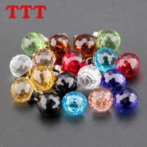 Round glass candy color small button spherical crystal blouse cardigan children sweater decoration button button button