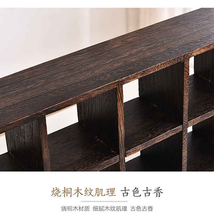 Đốt paulownia kệ gỗ rắn treo tường bằng gỗ - Kệ tủ sách thông minh