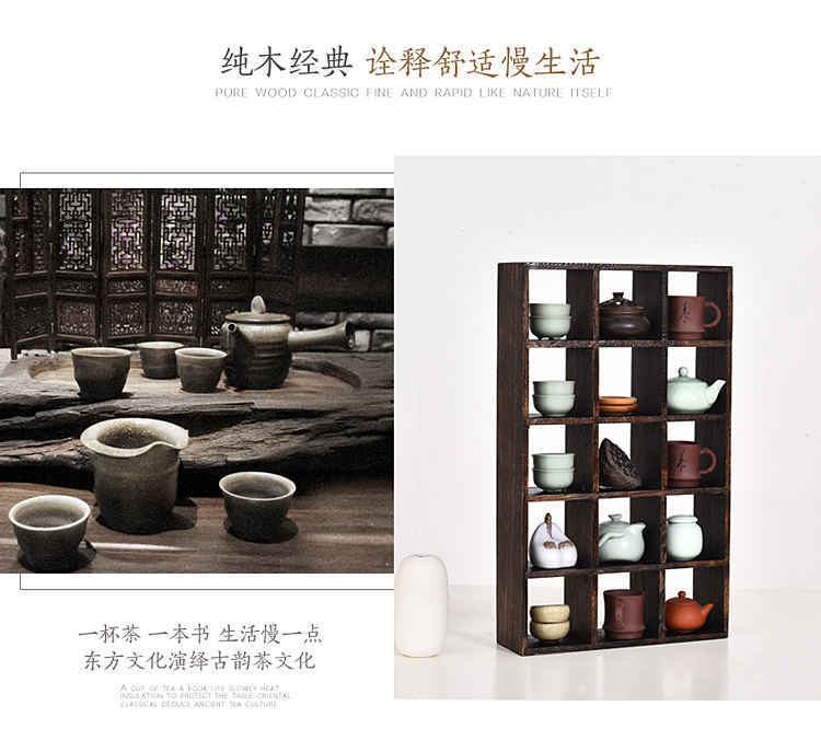 Đốt paulownia kệ gỗ rắn treo tường bằng gỗ - Kệ tủ sách thông minh