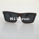 Handsome Men's Black Bamboo Square Large Frame Sunglasses Polarized Sunglasses