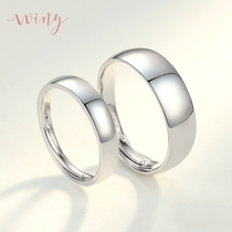 Winy9999 sterling silver couple ring a pair of men and women to ring live mouth confession ring ring to give girlfriend gift