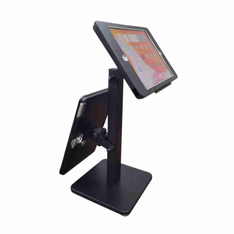 13/10.9/ 11inch iPad Air Dual-Screen Tablet Dual-Head Stand Retail Cashier Display with Lock