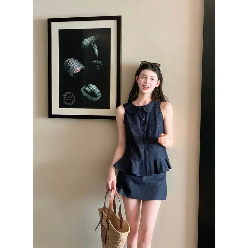 Y.Jia Yijia-Heart+A-Line Skirt Two-Piece Set (Only Sells the Set, No Safety Pants Included) Ys6-5778 Y.Jia Yijia-Heart+A-Line Skirt Two-Piece Set (Only Sells the Set, No Safety Pants Included) Ys6-5778