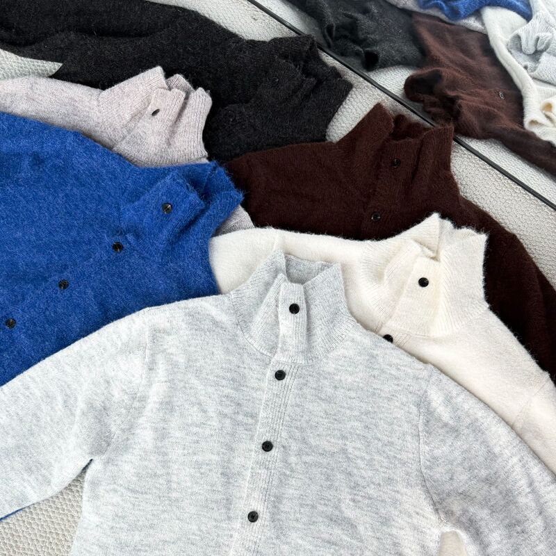 【Kebusi】Must-Have Floral Yarn Wool Blend Cardigan Sweater Jacket, Boxy, Casual, Versatile for Both Men and Women # Y030 【Kebusi】Must-Have Floral Yarn Wool Blend Cardigan Sweater Jacket, Boxy, Casual, Versatile for Both Men and Women # Y030