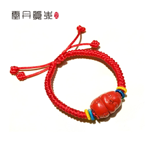 Натуральная детская красная подвеска, мобильный телефон, цепочка ручной работы, цвета киновари, китайский гороскоп