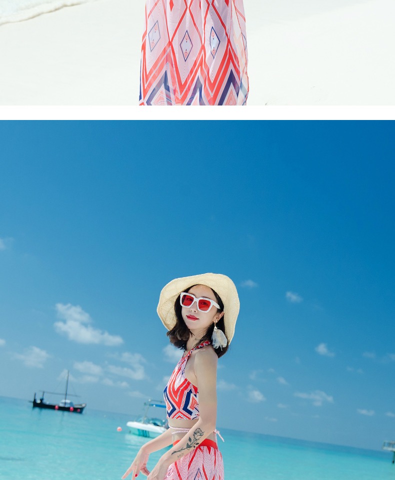 Cặp đôi mới bơi nam quần đi biển nhỏ ngực thép tấm tập hợp bikini gợi cảm chia tay áo tắm nữ - Vài đồ bơi set đồ đôi đi biển