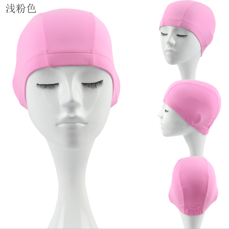 Mũ bơi nhiều màu nylon làm tăng độ đàn hồi cho nam và tóc dài mũ bơi lining