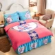 gia đình Hàn Quốc bốn chiếc giường tầng váy bedspread công chúa phong cách giường bông ren bông che phiên bản lớn mét 2m giường - Váy Petti ga giường viền họa tiết