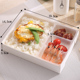 hộp bento giữ nhiệt Hộp giấy dùng một lần mới hộp đựng thức ăn nhanh takeaway hộp hình chữ nhật có nắp hộp cơm trưa chia hộp ăn trưa - Hộp cơm điện sưởi ấm hộp cơm hâm nóng magic