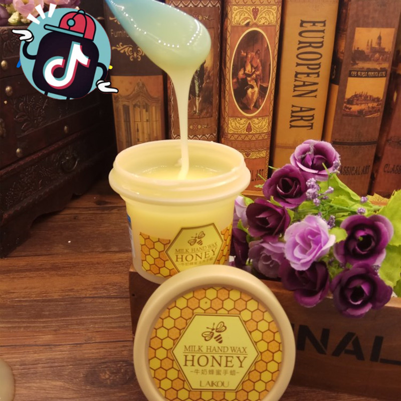 抖音莱蔻牛ω奶蜂蜜滋养手蜡120g手膜