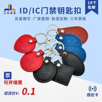 Jianglin DIC Community elevator universal leather nfc access card keychain key chain drip glue universal anti-replicator production