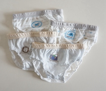 Japanese-style cotton boys  underwear Infant combed cotton briefs Childrens cotton bread pants four pieces