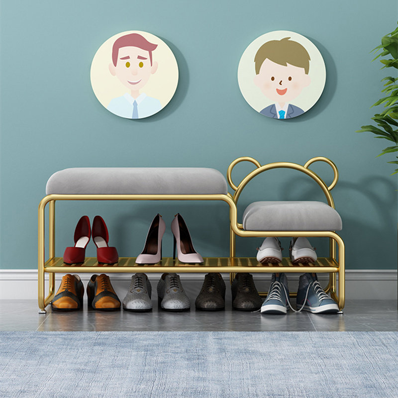Nordic light luxury home changing shoe stool entry door children wear shoe stool bench bench sofa stool shoe rack seat stool one