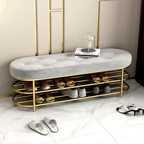 Nordic Light Extravagant Shoes benches Shoe cabinets Home door-to-door Shoes Stool seats Sitting Shoes Rack Iron Art Strip Bench Sofa