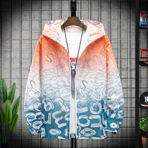 Sunscreen clothing ice silk summer ultra-thin breathable anti-UV protection mens sunscreen clothing outdoor quick drying sports fashion skin clothing women