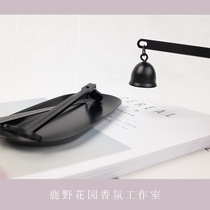  Rose gold scented candle four-piece tool set Rechargeable matte igniter Candle hook cover candle wick scissors tray