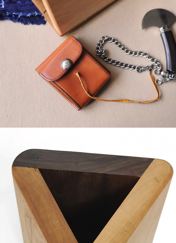 Bộ da Geji Da tam giác bằng gỗ uốn cong chết may mắn uốn cong phù hợp với công cụ phụ trợ da thế hệ 2 - Công cụ & vật liệu may DIY