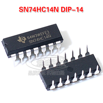 Brand new original SN74HC14N DIP14 chip Six Schmidt triggers non-gate straight insertion Texas