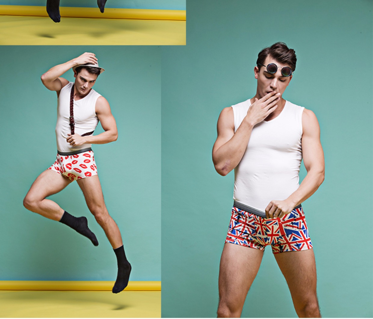 Đồ lót nam Quần boxer nam Nhân vật hoạt hình Tide Quần lót dễ thương Chàng trai trẻ phiên bản Hàn Quốc Quần short vuông quan lot nu