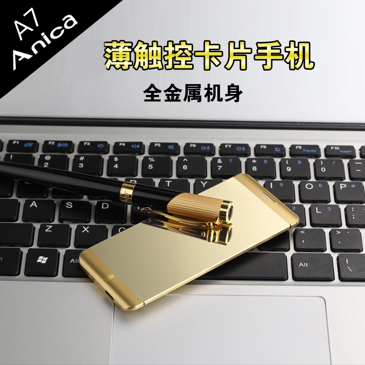 Anica A7 mới siêu mỏng thông minh cảm ứng siêu nhỏ mini card học siêu nhỏ điện thoại di động