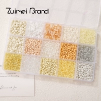 12#15 Набор сеток | Бежевые рисовые бусины и бусины-трубочки по 10 г в сетке, около 150 г.