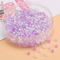 3# фиолетовый | Стеклянные рисовые шарики единорог кристалл цирконий 4 мм диаметр около 1 мм 10 г/упаковка около 160 кусочков