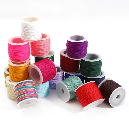 Плетеный браслет из красной нити ручной работы, ремешок с бусинами, мобильный телефон, набор материалов, 72 размер, DIY