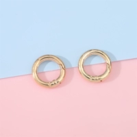 Золотые металлические колечки для украшений и бижутерии, 20mm, 13mm, 3.7mm, 5 шт