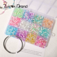 Стеклянная стальная проволка, светлый набор, 12 ячеек, 14 грамм, 2900 шт, широкая цветовая палитра