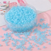 Стеклянный, кошачий глаз, имитация льда, 4mm, 1mm