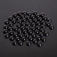 12# черный (Abs Pearl, плоское дно, не-пористого полукруглого, диаметр около 8 мм, около 200 штук/упаковка)