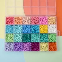 2#24 Grid Box | 4 мм с твердым окрашенным стеклянным рисовым рису