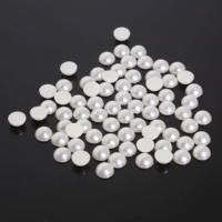 12# off-white (Abs Pearl, плоское дно, не-пористого полукруглого диаметра около 8 мм, около 200 штук/упаковка)