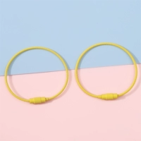 Желтая стальная проволка, баллончик с краской, брелок, 50mm, 1.5mm, 15см, 2 шт