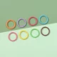 20 # случайное смешивание цветов | Железное окрашенное распылением плоское закрытое кольцо диаметром 8 мм, проволока около 1 мм, около 210 шт.