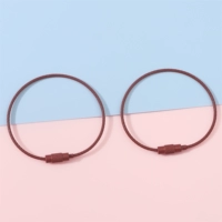 Стальная проволка, баллончик с краской, брелок, 50mm, 1.5mm, 15см, 2 шт