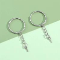 Брелок с косичкой, диаметр 25мм, 25mm, 1.4mm, 60mm