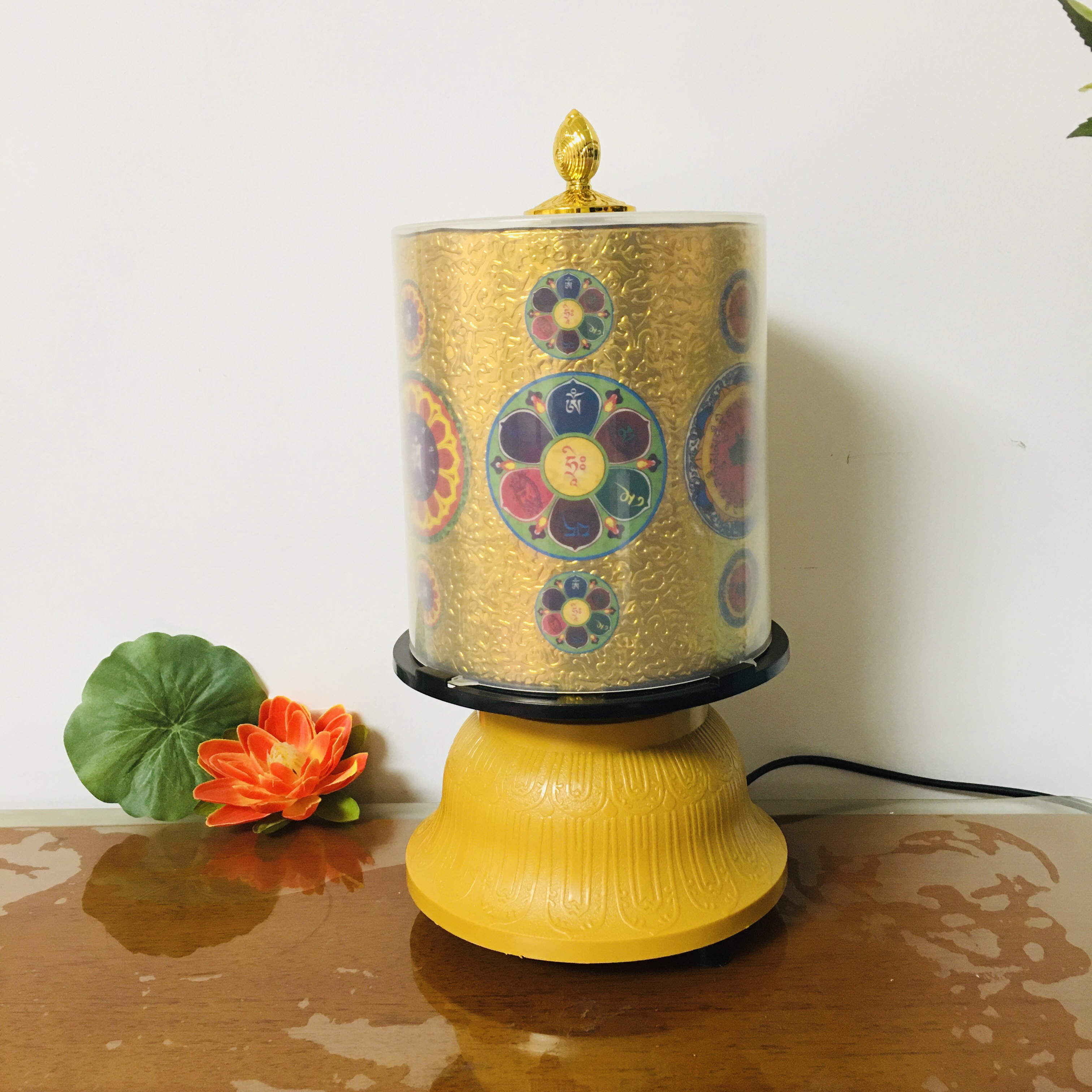 Ruyibao electric disc prayer wheel home decoration