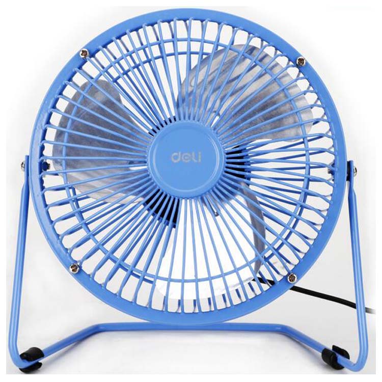 Deli 3680 usb mini fan máy tính ngoại vi văn phòng nhà thời trang thuận tiện 360 độ 4 inch xoay