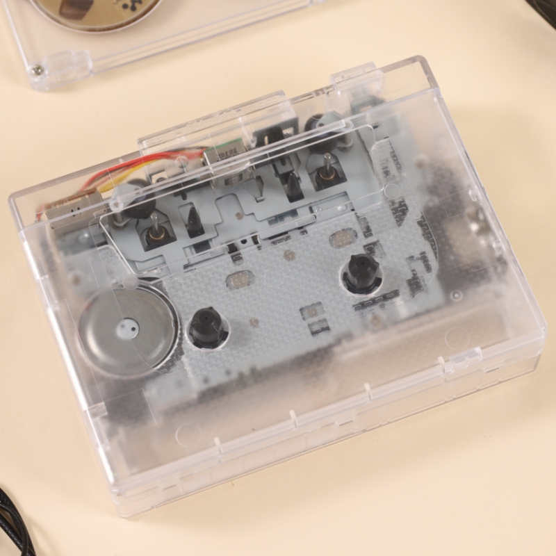 Bluetooth Tape Player, Retro Nostalgic Fm Radio, Automatic Tape Flipping, High-Fidelity Transparent Cassette Player