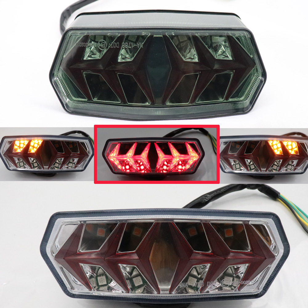 Locomotive retrofitted tail light turning light small monster MSX125 large paparazzi small monkey m3 wild horse rear tail light brake light