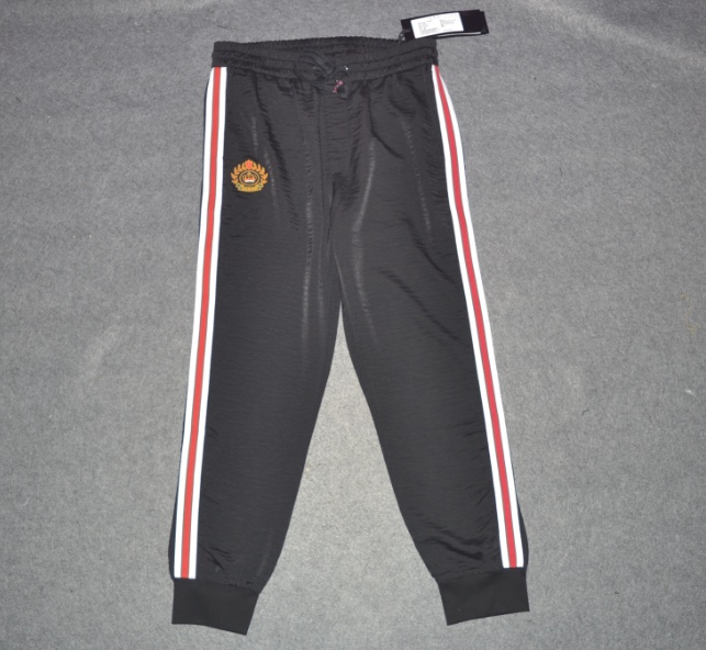 Ca Men's Summer Thin Sweatpants, Fashionable Vertical Stripe Embroidered Casual Pants, Trendy Brand Smooth Fabric Pants 1990