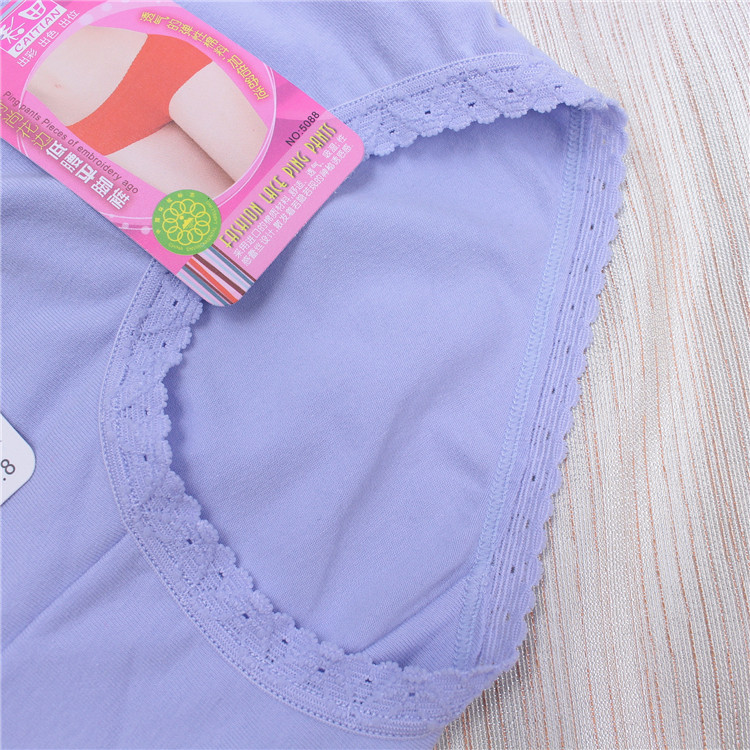 Quần lót nữ bằng vải cotton cotton thoáng khí gợi cảm ren liền mạch cô gái eo thấp quan ao lot