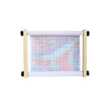 61K3 cross stitch tool ten solid wooden adjustable 35 cm handheld embroidery frame cross stitch shelf stand embroidery stretcher