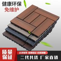 Second generation co-extruded wood flooring corridor balcony garden floor self-laying non-slip waterproof outdoor spliced flooring