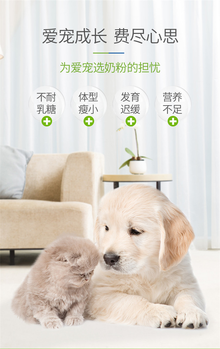 American Meds Pet Sữa Powder Dog Sữa bột Chó con sơ sinh Cat Sữa bột chó con với lông vàng - Cat / Dog Health bổ sung sữa cho chó poodle
