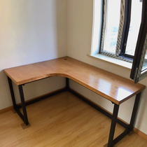 Solid wood corner desk bedroom minimal L desktop desktop desktop office corner writing workbench