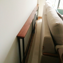 Solid wood sofa rear shelf wall falls to the crack of the bedhead back heating shelves long strip narrow side porch