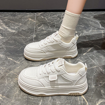 Tianmeiyi label womens shoes gray sneakers 2024 new autumn thick-soled casual versatile white shoes original niche