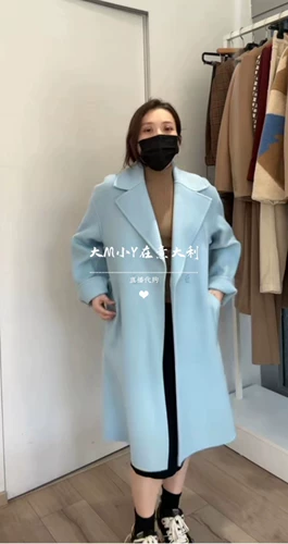 70% скидка Big M Small Y Итальянский марелла осень осень и зимняя шерстяная лацканая пальто.